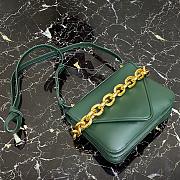 BOTTEGA VENETA MOUNT EMERALD GREEN 667399 SIZE 21 CM - 2