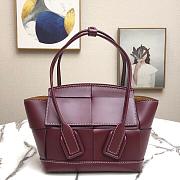 BOTTEGA VENETA SMALL ARCO BORDEAUX 666873 SIZE 29 CM - 1