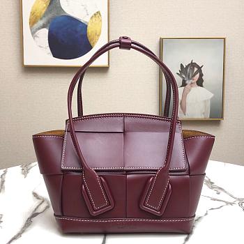 BOTTEGA VENETA SMALL ARCO BORDEAUX 666873 SIZE 29 CM