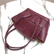BOTTEGA VENETA SMALL ARCO BORDEAUX 666873 SIZE 29 CM - 6