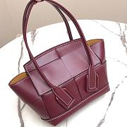 BOTTEGA VENETA SMALL ARCO BORDEAUX 666873 SIZE 29 CM - 3
