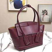 BOTTEGA VENETA SMALL ARCO BORDEAUX 666873 SIZE 29 CM - 2