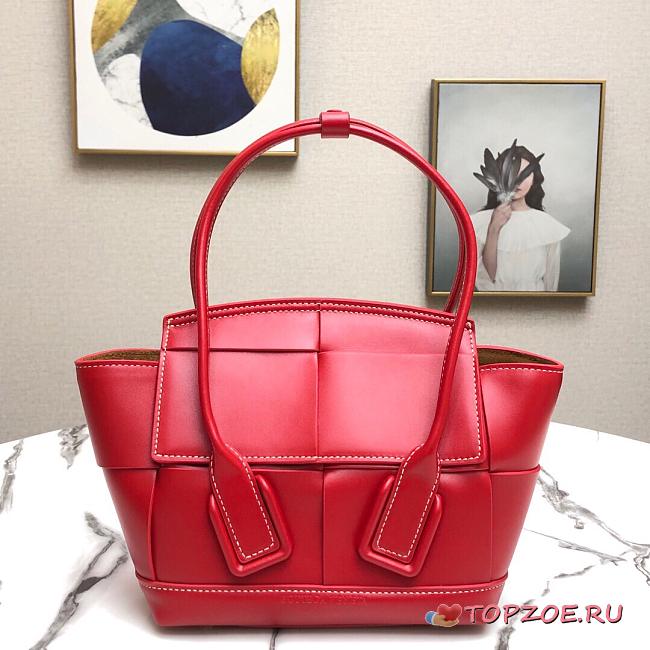BOTTEGA VENETA SMALL ARCO RED 666873 SIZE 29 CM - 1