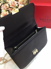 VALENTINO GLAM ROCK CROSSBODY BAG BLACK SIZE 26 CM - 3