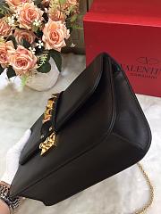 VALENTINO GLAM ROCK CROSSBODY BAG BLACK SIZE 26 CM - 6