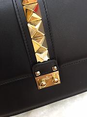 VALENTINO GLAM ROCK CROSSBODY BAG BLACK SIZE 26 CM - 5