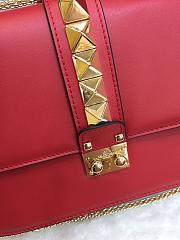 VALENTINO GLAM ROCK CROSSBODY BAG RED SIZE 26 CM - 6