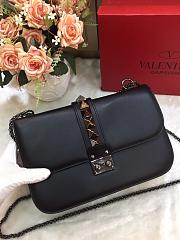 VALENTINO GLAM ROCK CROSSBODY BAG FULL BLACK SIZE 26 CM - 1