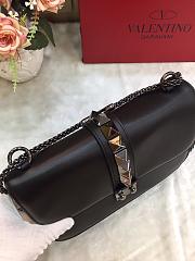 VALENTINO GLAM ROCK CROSSBODY BAG FULL BLACK SIZE 26 CM - 3