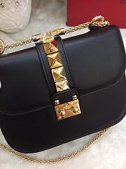 VALENTINO SMALL GLAM ROCK BAG BLACK SIZE 21 CM - 5