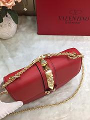 VALENTINO SMALL GLAM ROCK BAG RED SIZE 21 CM - 6