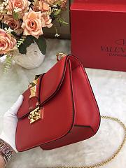 VALENTINO SMALL GLAM ROCK BAG RED SIZE 21 CM - 5
