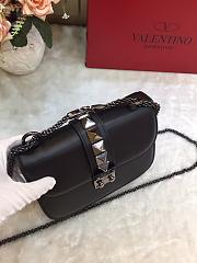 VALENTINO SMALL GLAM ROCK BAG FULL BLACK SIZE 21 CM - 6