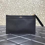 VALENTINO V LOGO POUCH BLACK SIZE 25 CM - 4