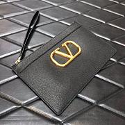 VALENTINO V LOGO POUCH BLACK SIZE 25 CM - 3