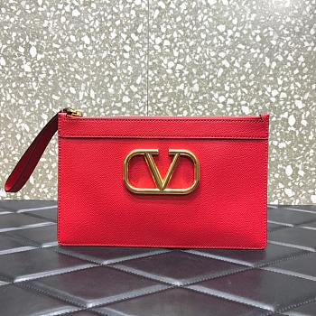 valentino v logo pouch