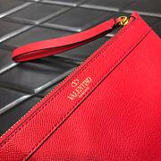  VALENTINO V LOGO POUCH RED SIZE 25 CM - 6