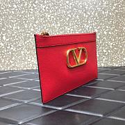  VALENTINO V LOGO POUCH RED SIZE 25 CM - 2
