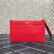  VALENTINO V LOGO POUCH RED SIZE 25 CM - 4