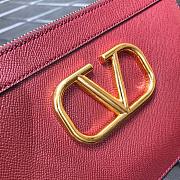 VALENTINO V LOGO POUCH BORDEAUX SIZE 25 CM - 2