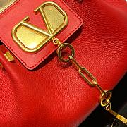 VALENTINO GARAVANI ESCAPE MEDIUM TOTE BAG RED SIZE 31 CM - 3