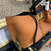 VALENTINO GARAVANI ESCAPE LARGE TOTE BAG BROWN SIZE 31 CM - 4