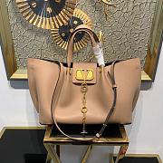 VALENTINO GARAVANI ESCAPE LARGE TOTE BAG NUDE PINK SIZE 31 CM - 1