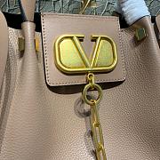 VALENTINO GARAVANI ESCAPE LARGE TOTE BAG NUDE PINK SIZE 31 CM - 6