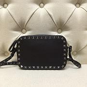 VALENTINO GARAVANI ROCKSTUD CAMERA BAG FULL BLACK SIZE 18 CM - 1