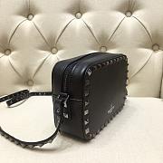 VALENTINO GARAVANI ROCKSTUD CAMERA BAG FULL BLACK SIZE 18 CM - 2