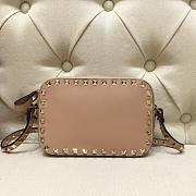 VALENTINO GARAVANI ROCKSTUD CAMERA BAG BEIGE SIZE 18 CM - 1