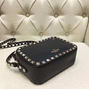 VALENTINO GARAVANI ROCKSTUD CAMERA BAG BLACK SIZE 18 CM - 4