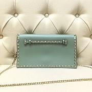 VALENTINO ROCKSTUD CLUTCH MINT GREEN SIZE 28 CM - 6