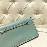 VALENTINO ROCKSTUD CLUTCH MINT GREEN SIZE 28 CM - 5