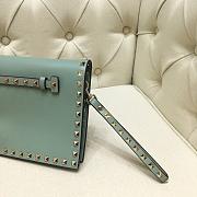 VALENTINO ROCKSTUD CLUTCH MINT GREEN SIZE 28 CM - 4