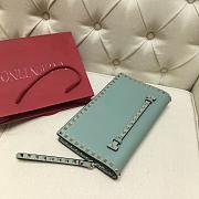 VALENTINO ROCKSTUD CLUTCH MINT GREEN SIZE 28 CM - 3