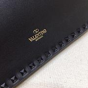VALENTINO ROCKSTUD CLUTCH FULL BLACK SIZE 28 CM - 5