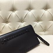 VALENTINO ROCKSTUD CLUTCH FULL BLACK SIZE 28 CM - 3