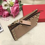VALENTINO ROCKSTUD COIN PURSE AND CARDHOLDER DARK BEIGE SIZE 13 CM - 6