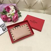 VALENTINO ROCKSTUD COIN PURSE AND CARDHOLDER DARK BEIGE SIZE 13 CM - 4
