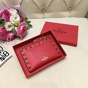 VALENTINO ROCKSTUD COIN PURSE AND CARDHOLDER RED SIZE 13 CM - 1