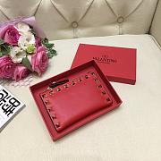 VALENTINO ROCKSTUD COIN PURSE AND CARDHOLDER RED SIZE 13 CM - 5