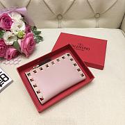 VALENTINO ROCKSTUD COIN PURSE AND CARDHOLDER POWDER PINK SIZE 13 CM - 3