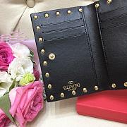 VALENTINO ROCKSTUD COIN PURSE AND CARDHOLDER FULL BLACK SIZE 13 CM - 4
