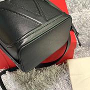VALENTINO V LOGO LEATHER BUCKET BAG BLACK SIZE 15 CM - 5
