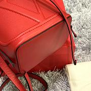 MVALENTINO V LOGO LEATHER BUCKET BAG RED SIZE 15 CM - 5