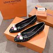 LV FLAT LADY SHOES BLACK LV-01 - 1