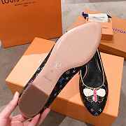 LV FLAT LADY SHOES BLACK LV-01 - 5