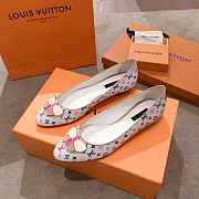 LV FLAT LADY SHOES WHITE LV-01 - 1