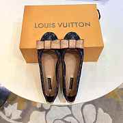 LV FLAT CANVAS SHOES BLUE & BLACK 003 - 4